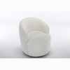 Kumasinova 360° Swivel Barrel Chair,Chenille Comfy Reading Chair with Metal Base,Modern Accent Chair with Arm for Living Room & Bedroom - 2 of 4