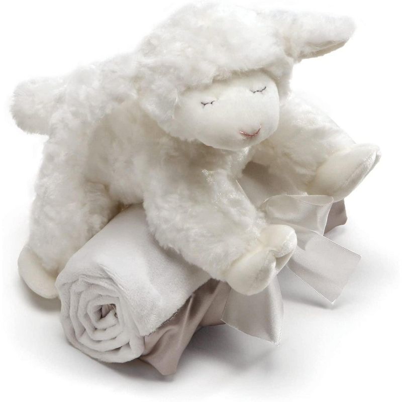 Enesco Winky Lamb 7 Inch Plush Animal and Blanket, 1 of 3