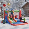 5-in-1 Kids Bounce House with Slide, Climbing Wall, Ball Pit & Hoop, Indoor/Outdoor Inflatable Playset with Blower - 2 of 4