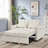 TIRAMISUBEST 3-IN-1 Convertible Velvet Loveseat Sofa Bed with 3 Adjustable Positions–Stylish Sofa Bed for Small Spaces - 4 of 4