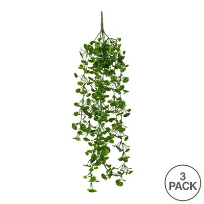 24" Green Plastic Outdoor Hanging Arrangement