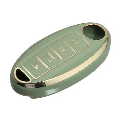 Unique Bargains TPU 4-Button Keyless Entry Remote Key Fob Cover Fit for Nissan Altima Rogue