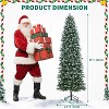 Acekool Christmas Tree with 200 LED Lights, 8 Modes, Foot Pedal, Timer, Artificial Pine, Foldable Stand, Holiday Decor - 2 of 4