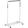 Honey-Can-Do Chrome Garment Rack White: Steel Frame, 30 lb Capacity, Closet & Clothing Storage, Anti-Tip Anchoring - 4 of 4