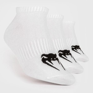 Venum Classic Footlet Socks 3-Pack - White/Black - 1 of 2