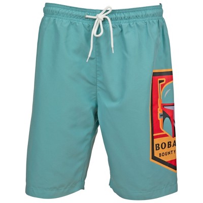 Star Wars Mens Star Wars Boba Fett Emblem Board Shorts - Medium (32-34) — фото 3