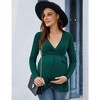 LXT- Maternity Shirts Maternity Tops Pregnancy Tunic Top - 2 of 4