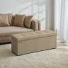 43" Storage Ottoman Bench, Ottoman with Storage, Ottoman Bench, Hold up to 660lb for Living Room - 2 of 4
