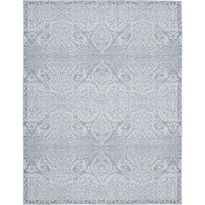 Waverly Washable Damask Area Rug