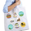 Big Dot of Happiness Let's Fiesta - 3 inch Fiesta Badge - Pinback Buttons - Set of 8 - 2 of 4
