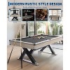 7ft Pool Table for Home,Heavy Duty Billiard Tables with Sturdy K-Shape Metal Legs,Complete Set with Cue Sticks,Pool Balls, Triangle,Chalk,Brush - 2 of 4