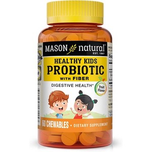 Mason Natural Healthy Kids Probiotic With Fiber Chewables, 60 Count - 1 of 4