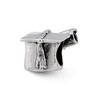 Black Bow Jewelry Sterling Silver Graduation Cap & Diploma Bead Charm - 2 of 4