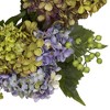Nearly Natural 22" Hydrangea Wreath - image 3 of 3
