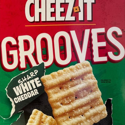 Cheez-it Grooves Sharp White Cheddar Crackers - 9oz : Target