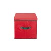 Tall Wine and Bottle Storage Chest, Red and Green - 4 of 4