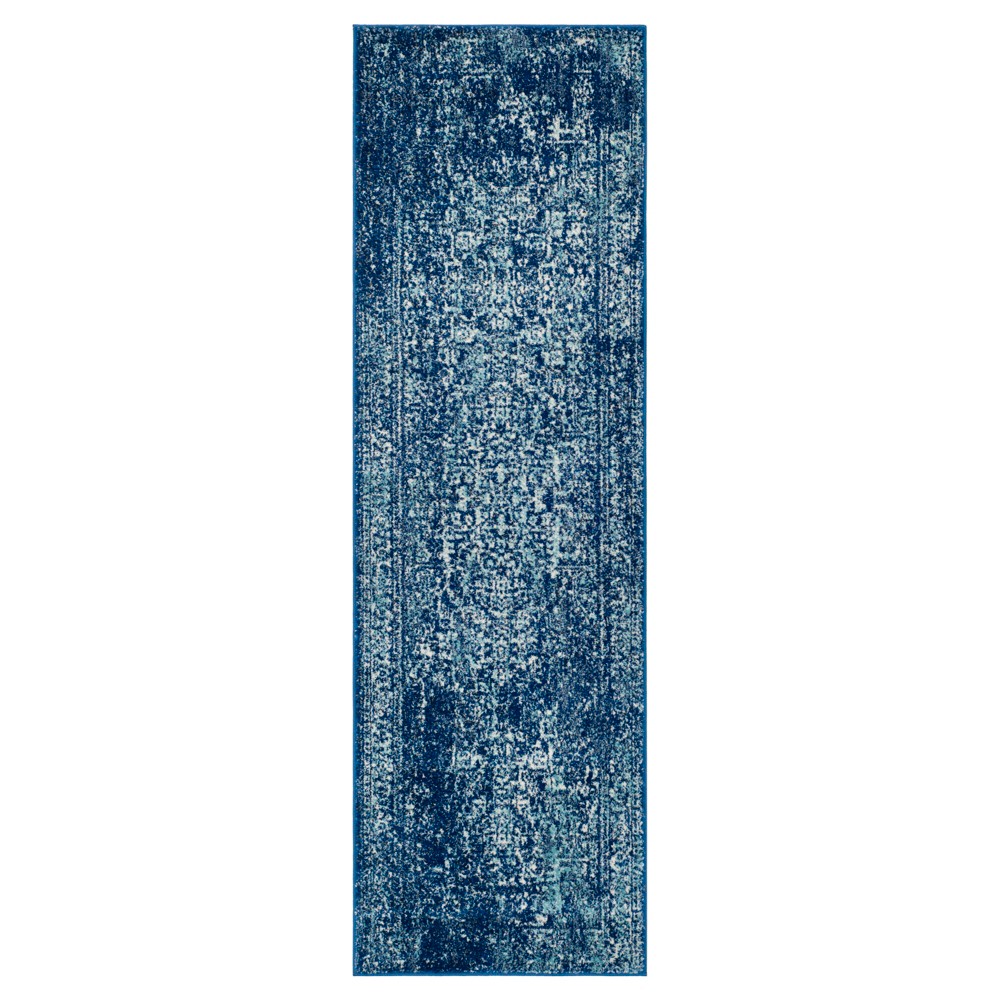  Runner Hestia Burst Loomed Area Rug Navy/Ivory