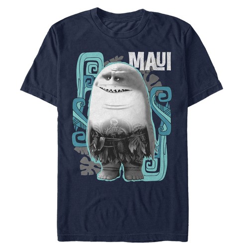 Men's Moana Shark Head T-Shirt - Navy Blue - Small