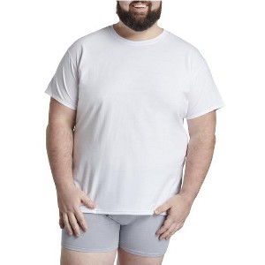 Fruit Of the Loom Big Men's Short Sleeve Crew T-Shirt, White 6 Pack - 1 of 4
