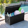 BI&SEA 120 Gallon Waterproof Deck Box-093A,Lockable Resin Storage Box for Patio Furniture Cushions Garden Tools and Outdoor Delivery Storage - 3 of 4