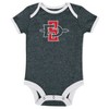 NCAA San Diego State Aztecs Infant Girls' 3pk Bodysuit - 3 of 4