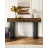 Gulches Modern 55" Console Entryway Table with Metal Legs, Engineered Wood, Rustic Brown - 4 of 4