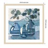 Amanti Art Eucalyptus in Blue Glassware by Sue Riger Wood Framed Wall Art Print - 3 of 4
