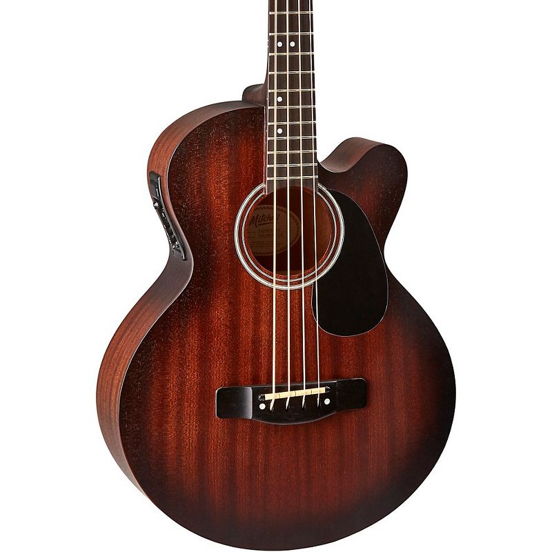 Mitchell T239B-CE-BST Terra Acoustic-Electric Bass Guitar Edge Burst, 1 of 7