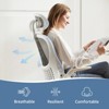 GlasFlength Seating Sets with Headrest and Flip-up Armrests, Ergonomic Mesh High Back Rolling Swivel, Castors, for Office, Gray, 26.7"*26.7"*53" - 2 of 4