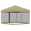 Outsunny 10' x 10' Pop Up Canopy Party Tent with Center Lift Hook Design, 3-Level Adjustable Height, Easy Move Roller Bag - 4 of 4