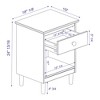 Gulches Caramel Nightstand - Classic 1-Drawer Design with Cubby - 4 of 4