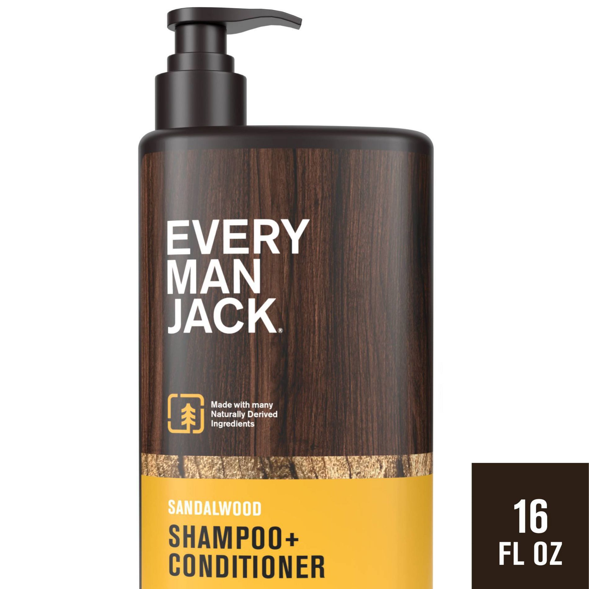 Every Man Jack 2-in-1 Shampoo + Conditioner - Sandalwood - 16 fl oz