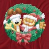 Women's Garfield Christmas Wreath T-Shirt - 2 of 4