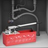 VEVOR Hydrostatic Test Pump, Max 25 bar/362 PSI, Dual Valve Hydraulic Manual Water Pressure Tester Kit with Gauge 2.8 Gal Water Tank, Red - 2 of 4