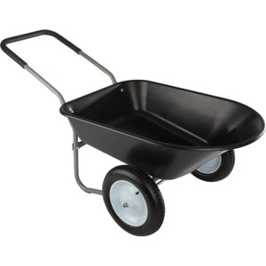 Pure Garden 300lb Capacity Padded Handle Wheelbarrow Black - 1 of 4