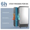 Simzlife 80 Lbs./Day Ice Maker, Household & Commercial Dual-Use, Undercounter Built-in, for Home/Kitchen/Outdoor/Bar, Stainless Steel, Silver - 4 of 4