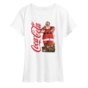 Women's - Coca-Cola - Vintage Santa With Presents Short Sleeve Graphic T-Shirt - 1 of 4
