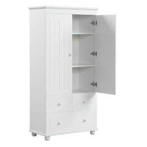 NicBex 62.7 Inch Tall Bathroom Storage Cabinet,Large Storage Cabinet with 3 Drawers and 2 Doors - 1 of 4
