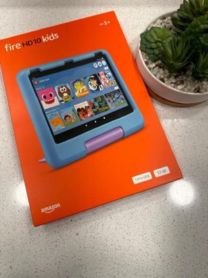  All-new  Fire 10 Kids tablet- 2023, ages 3-7  Bright  10.1 HD screen with ad-free content and parental controls included, 13-hr  battery, 32 GB, Blue : Everything Else