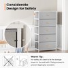 Pellebant 5 Drawers Vertical Dresser Storage Tower Organizer Unit for Bedroom - 4 of 4