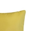 30"x15" Edie@Home Embroidered Tile Oblong Indoor Outdoor Throw Pillow Yellow: Woven Polyester, Zipper Closure, Spot Clean - 4 of 4