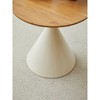 Wood Veneer & Steel Round Coffee Tables (Set of 2) - 4 of 4