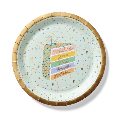 Rifle Paper Co. 10ct Birthday Cake Dinner Plates : Target