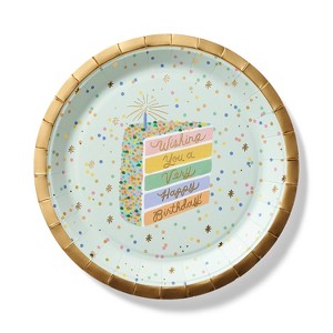 Rifle Paper Co. 10ct Birthday Cake Dinner Plates - 1 of 3