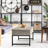 GustoWave Lift Top Coffee Table with Open Storage, Adjustable Desktop Height Coffee Table for Living Room, for Small Apartments, Home, Offices, Grey - 4 of 4