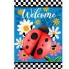 Briarwood Lane Spring House Flag 40x28 For Outdoor Ladybug Welcome For Spring House Flag - 3 of 4