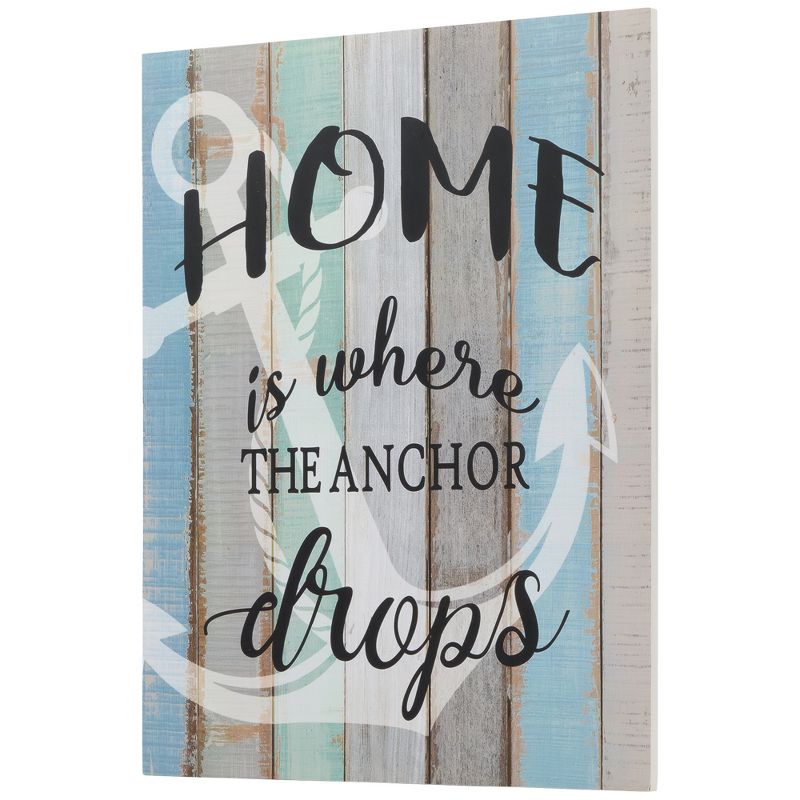 Northlight 16" Home is Where the Anchor Drops Wall Sign, 4 of 7
