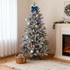 TinyhomieSnowy Artificial Christmas Tree with Easy Assembly¨CA Cozy Addition to Your Living Room Corner for Festive Season - 3 of 4