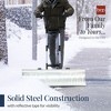 Best Choice Products 36in Hand Snow Pusher w/ 2 Wheels, Adjustable Handle, Blade Angle, Reflective Tape - 3 of 4