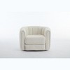 CAVINAS Swivel Accent Barrel Chair, Modern Upholstered Round Armchair for Living Room with 360-Degree Swivel - 2 of 4